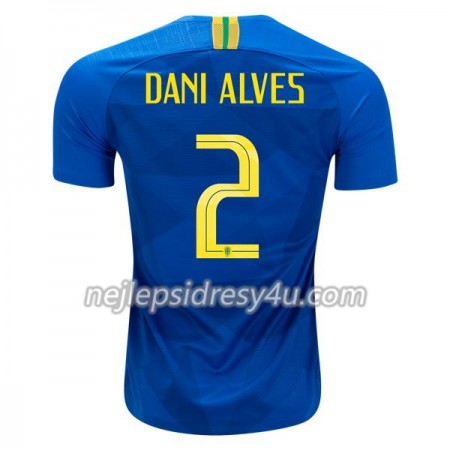 Fotbalový Dres Brazílie Dani Alves 2 Venkovní MS 2018